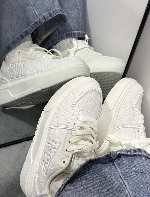 3色可选~【MLB25款春夏暗纹印刻学长鞋】时髦感直接拿捏！一眼沦陷的款，根本拒绝不了！！百搭+高级WD 商品图5