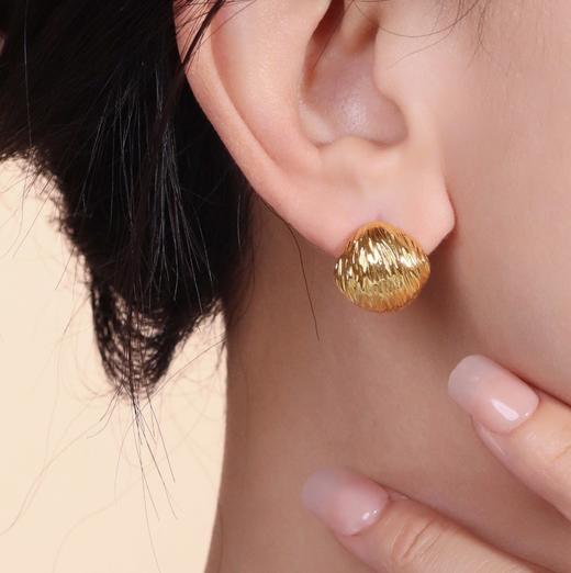 简约金属耳环·雅韵系列双色 商品图2