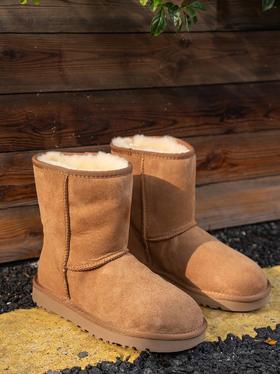 皮毛一体高筒雪地靴   A-5603