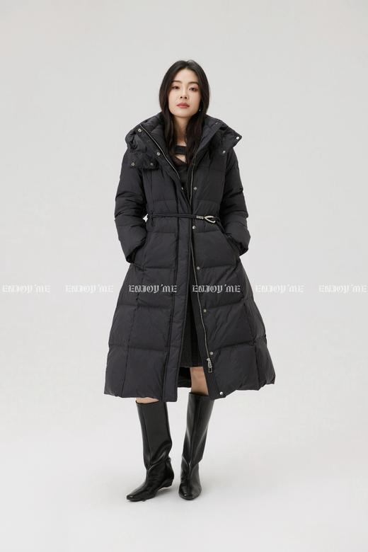 【门店同款】ENJOY冬季“暖冬知性”收腰连帽长款羽绒服 168494665 商品图12