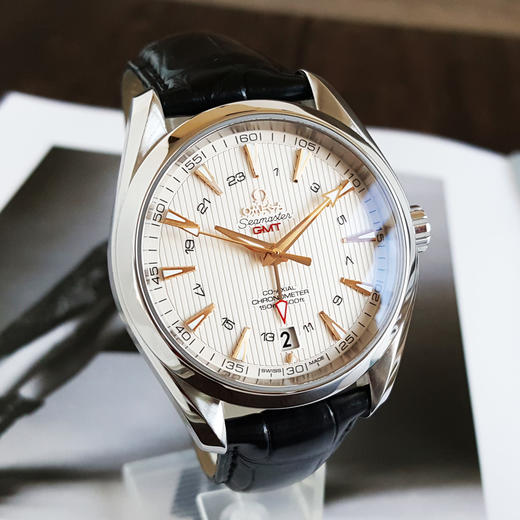 【95新】OMEGA 欧米茄231.13.43.22.02.004天文台认证同轴自动机械机芯日期显示、GMT43MM（男款）海马系列精钢 281125NJS25 商品图3