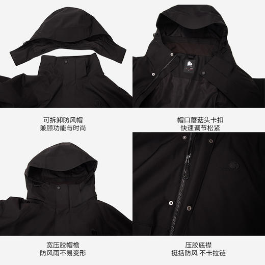 【羽绒两件套】SCALER/思凯乐 男女款三合一冲锋衣保暖防水防风耐磨F2406D24/F2416D24 商品图1