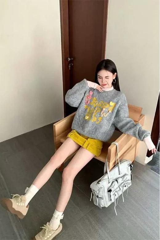 Stay2Weeks 舒适休闲简约圆领毛衣 21737 商品图2