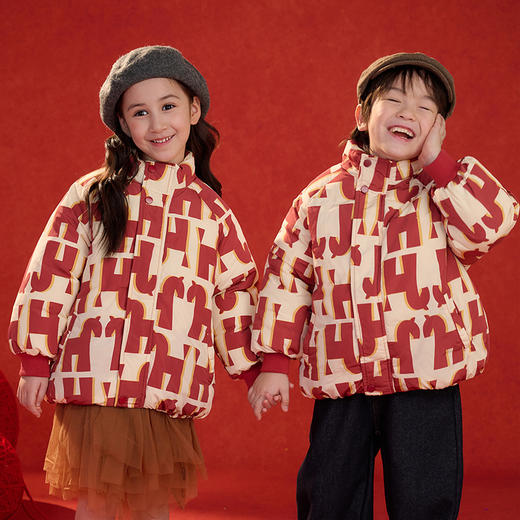 严选 | 棉花堂福马梭织立领棉服 马年新年年衣 商品图6