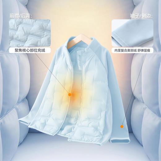 【校服叠穿神器】男女童短款羽绒服冬季新款安奈儿童装EM545712 商品图1