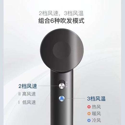 五星级酒店同款bowei泊为吹风机B10家用负离子护发静音速干电吹风 商品图3
