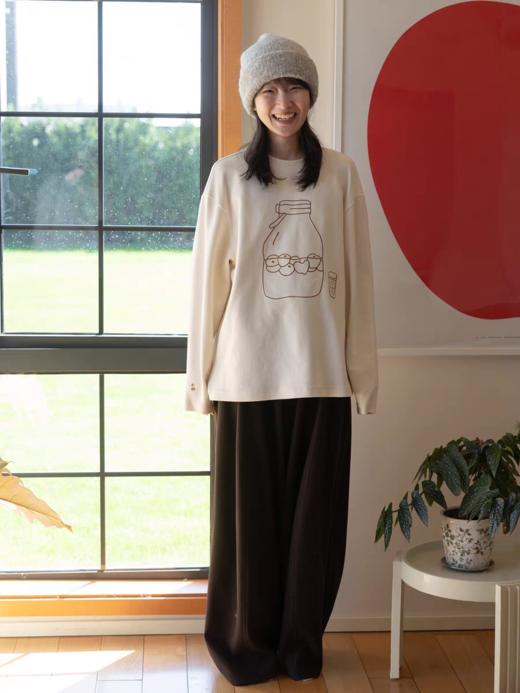 步履不停/5D16102C/绣花圆领长袖T恤 商品图3