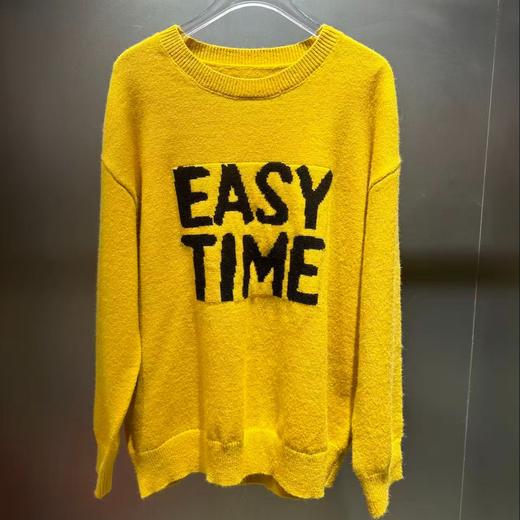 NC圆领撞色大字母毛织上衣50914（黄）冬季 954011230321 商品图2