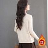 CC 103-66336加绒厚款毛衣一体绒蕾丝领打底衫上衣 商品缩略图3