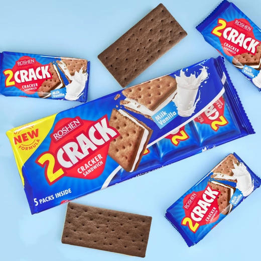 如胜脆乐脆香草牛奶酱夹心饼干190g 商品图1