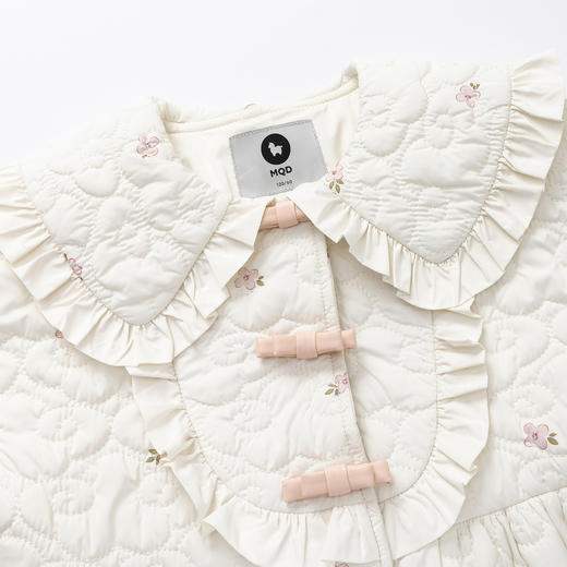 【秒】【专柜同款】MQD童装女童翻领棉衣中长款冬装新款儿童外套 商品图3