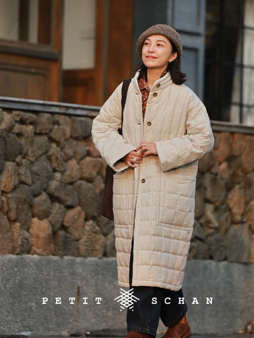 PETIT SCHAN小闪 CLO#990 Comfort blanket 小被子 95白鹅绒立领长款羽绒服 商品图0