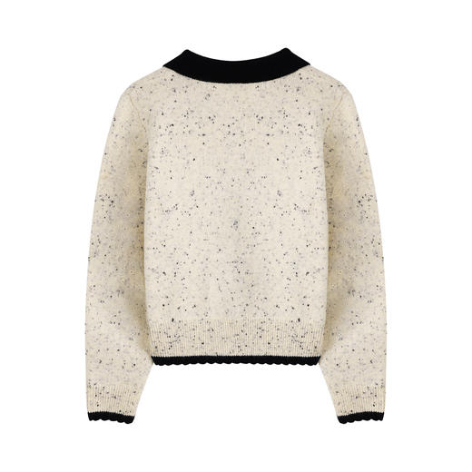 鹿向南【松枝积絮】秋季新款韩系慵懒气质假两件针织衫长袖上衣女J11516 商品图2