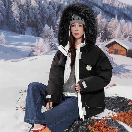 2025新款胖mm300斤加肥加大码派克中长款孕妇羽绒服女特大码2445 商品图3