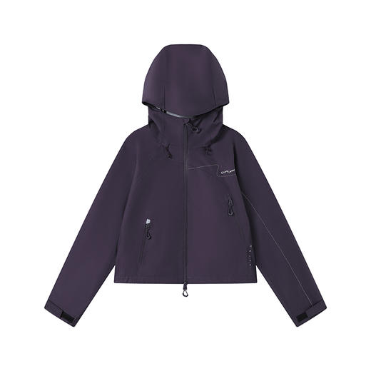 CryingCenter户外防水硬壳压胶反光冲锋衣连帽夹克外套徒步 短款 商品图3