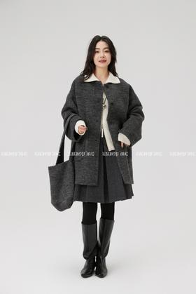 【门店同款】ENJOY冬季“暖冬知性”圆领款配包包大衣 168144112