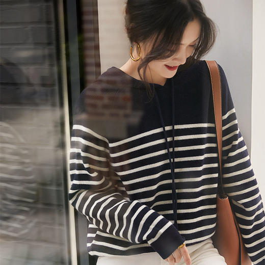 樱西玛 ENXIMANE 连帽针织衫 宽松百搭  7色可选 商品图5