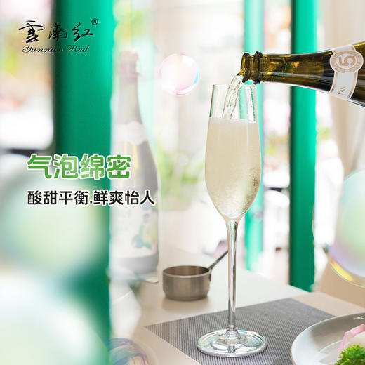 云南红水晶气泡酒5度750ml弥勒酒庄 商品图4