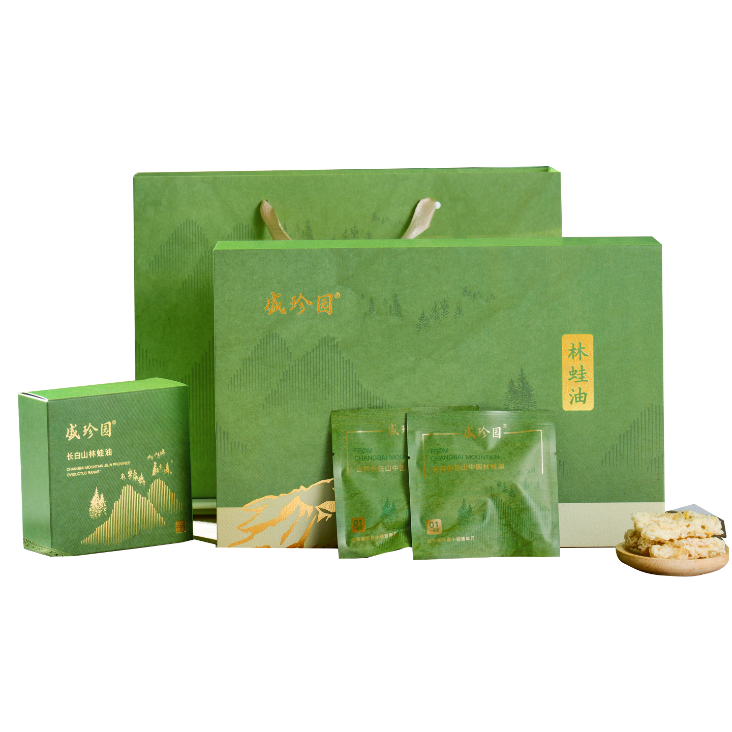 【吉供优选】吉林长白山中国林蛙油（线油）礼盒20g