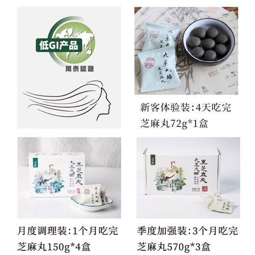 【 低GI 】谦益九蒸九晒黑芝麻丸 有机纯黑芝麻 物理去皮 入口即化 0乳糖 0蔗糖  高蛋白 富含膳食纤维 商品图9