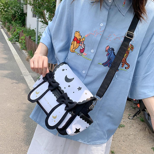 裁缝学苑AH104韩国ins可爱帆布包包女纸样斜挎日系小兔单肩包裁剪图 商品图1