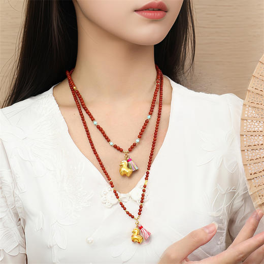 【新品首发】唐马-马上有财 古法金生肖马挂坠黄金足金吊坠【按克计价黄金1】MEMORA诗普琳GP2950 商品图7