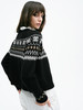 TR她热 挪威森林 黑色针织冰岛雪花费尔岛复古提花羊毛开衫外搭 商品缩略图0