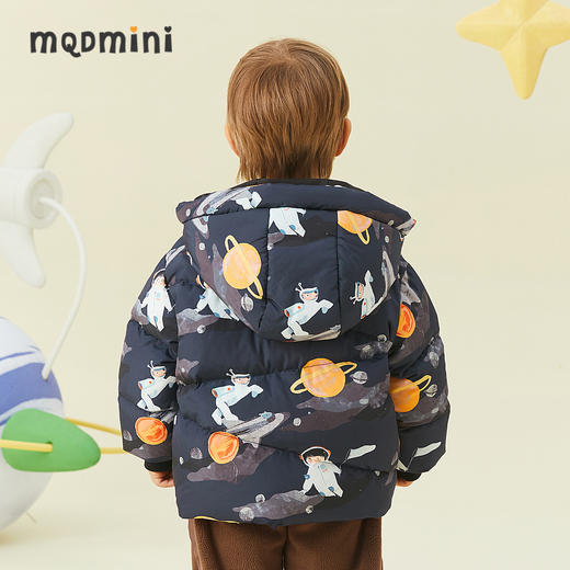【秒】【专柜同款】MQD童装小童三防羽绒服冬装星际印花男童羽绒 商品图2
