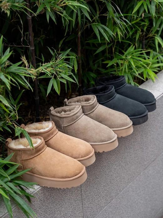 皮毛一体Mini厚底小短靴   A-5601 商品图2