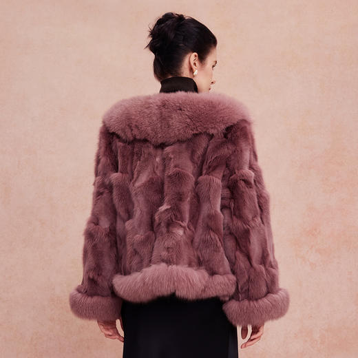 QP604斯尔丽2025冬季新款进口狐狸毛贵妇皮草高级复古奢华皮草长外套 商品图1