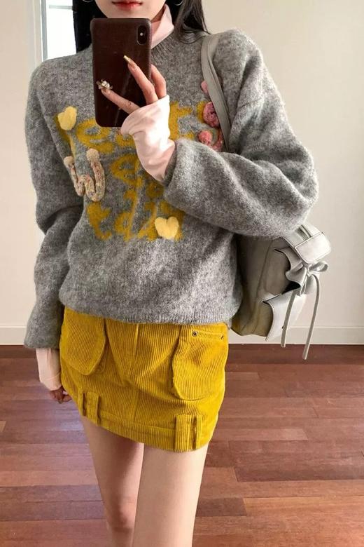 Stay2Weeks 舒适休闲简约圆领毛衣 21737 商品图1