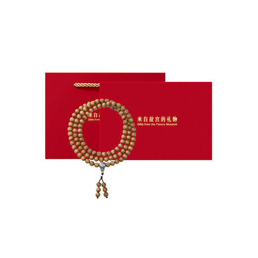 【故宫饰品】108子黄花梨小叶紫檀金丝楠木手串文创圣诞新年礼物男 商品图10