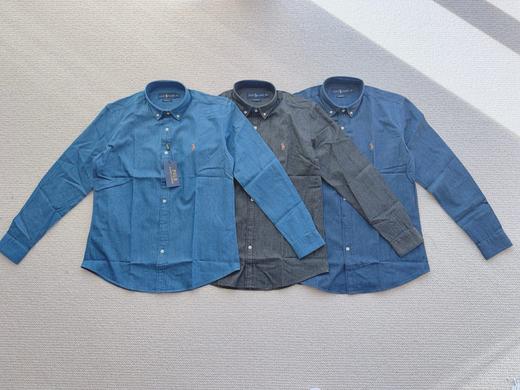 全棉水洗牛仔衬衫，用60支高支纱织就的面料 商品图1