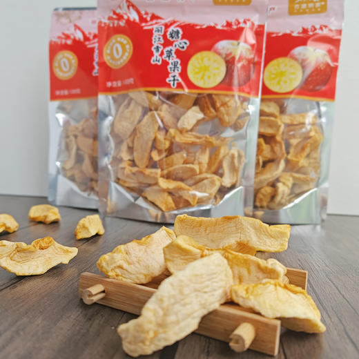 云南高原雪苹果干纯苹果干片无添加休闲解馋零食酸甜酥脆吃的到的苹果本味 伴手礼首选 商品图1