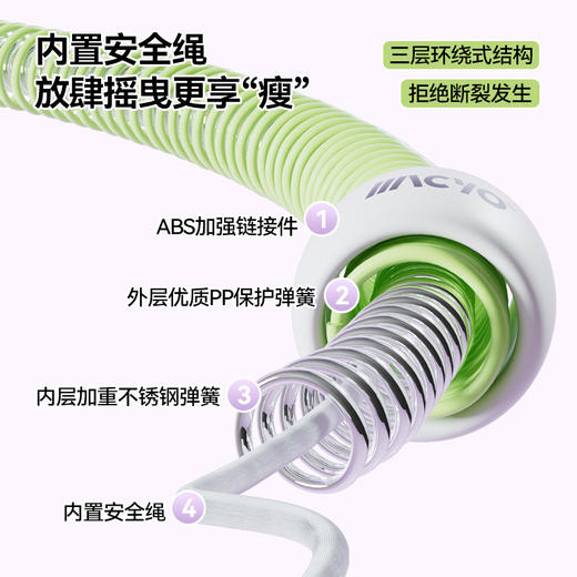 收腹减肥加重弹簧折叠腰软体肚子女瘦成人矫正驼背锻炼呼啦圈 商品图2