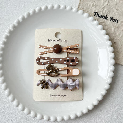 少女学院风木马元素组合夹发夹-纪念日百货门店同款167997789 商品图1