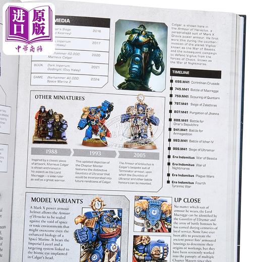 【中商原版】战锤40k人物百科 Warhammer 40,000 Character Encyclopedia 英文原版 Wade Pryce 桌面战棋游戏 星际战士 图鉴 商品图3