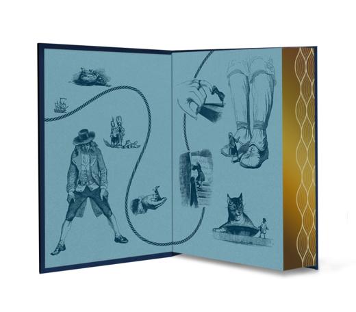 【俱乐部限定真皮款】《格列佛游记》-蓝色山羊皮定制款，限量编号，三面书口鎏金+激光雕刻花纹 商品图2