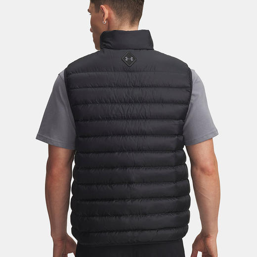 UA安德玛25年新款Limitless男子休闲保暖黑色羽绒马甲6001212-001 商品图1