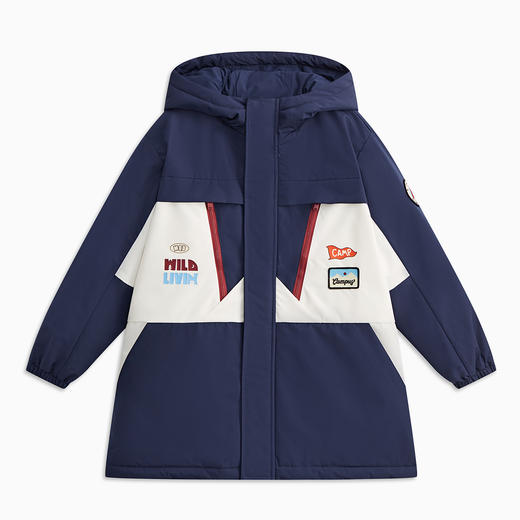 【MQD】【三防】男大童羽绒服冬装撞色拼接户外儿童羽绒外套 商品图4