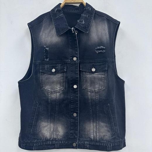 NC&简约百搭破洞牛仔马夹50817（黑） 秋季 153090150321 商品图0