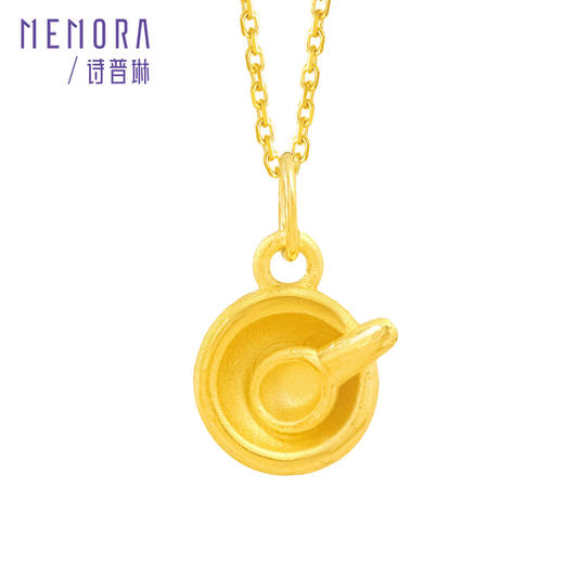 送宝宝祝福金饰 黄金足金官帽毛笔金碗丰衣足食挂坠MEMORA诗普琳HP899125（线上专供） 商品图10