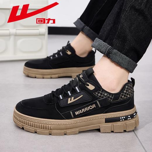 回力男鞋加绒工装鞋2025秋冬新款户外登山鞋男士厚底运动休闲鞋子 商品图2