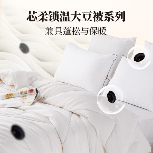 多喜爱 芯柔锁温大豆蛋白春秋被/冬被/拉链子母被【A类抗菌面料】【大豆蛋白】【四季通用】 商品图5