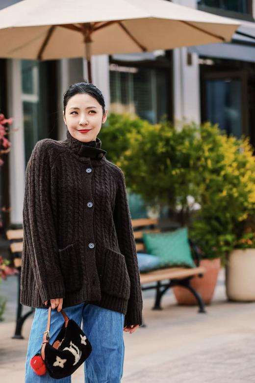 MAISON COVET 纯山羊绒绞花上衣（中长款） 商品图0