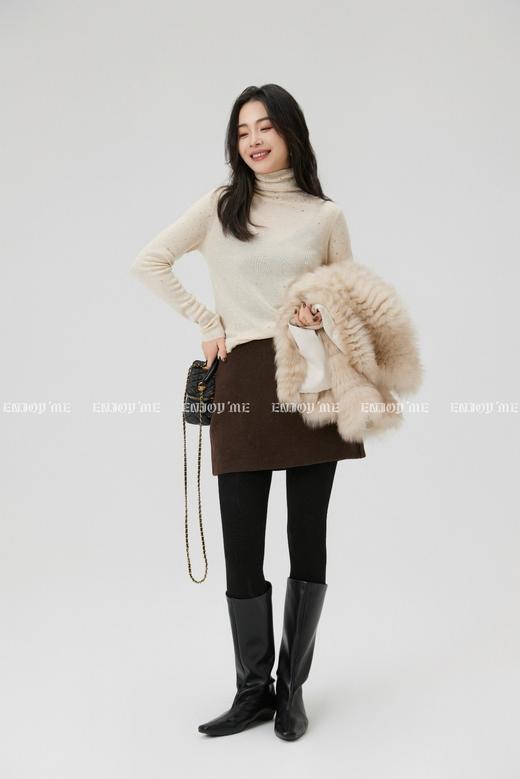 【门店同款】ENJOY冬季“暖冬新奢”高领镶钻打底针织 167993411 商品图7