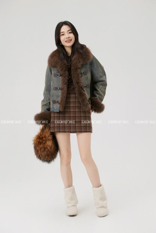 【门店同款】ENJOY冬季“游牧漫寻”复古牛仔外套拼接羽绒服 168146370 商品图4