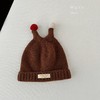【好看又保暖❗️宝宝冬季帽子】冬天毛线帽韩版可爱超萌触角针织帽小月龄保暖加厚套头帽。re 商品缩略图11