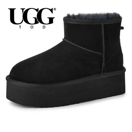 澳洲UGG厚底短筒时尚羊皮毛一体雪地靴 商品图8