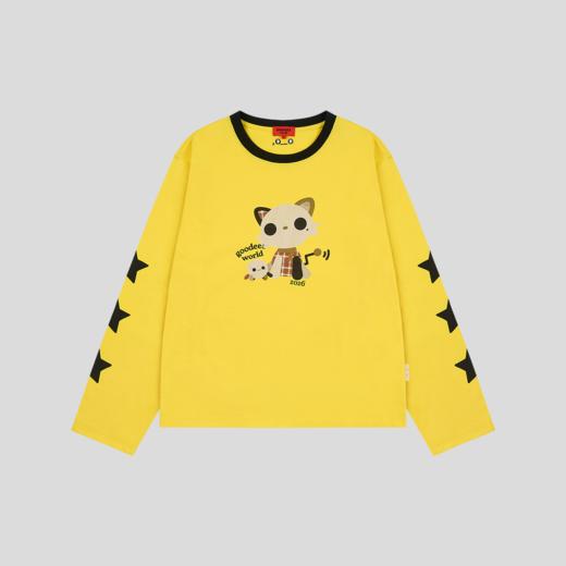 GOODBAI GOODEES 新款五角星机器小猫长袖T恤 商品图3